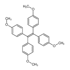 1,1,2,2-四(4-甲氧基苯基)乙烯	|10019-24-6	 