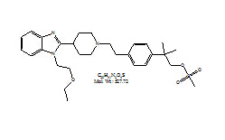 ACME16079（2-(4-(2-(4-(1-(2-乙氧基乙基)-1氫-苯并[d]咪唑-2-基)哌啶-1-基)乙基)苯基)-2，2-二甲基甲基磺酰氧丙基酯） 