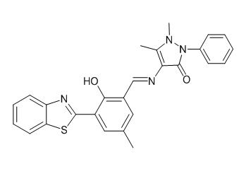 ACME16089|(E)-4-((3-(benzo[d]thiazol-2-yl)-2-hydroxy-5-methylbenzylidene)amino)-1,5-dimethyl-2-pheny 